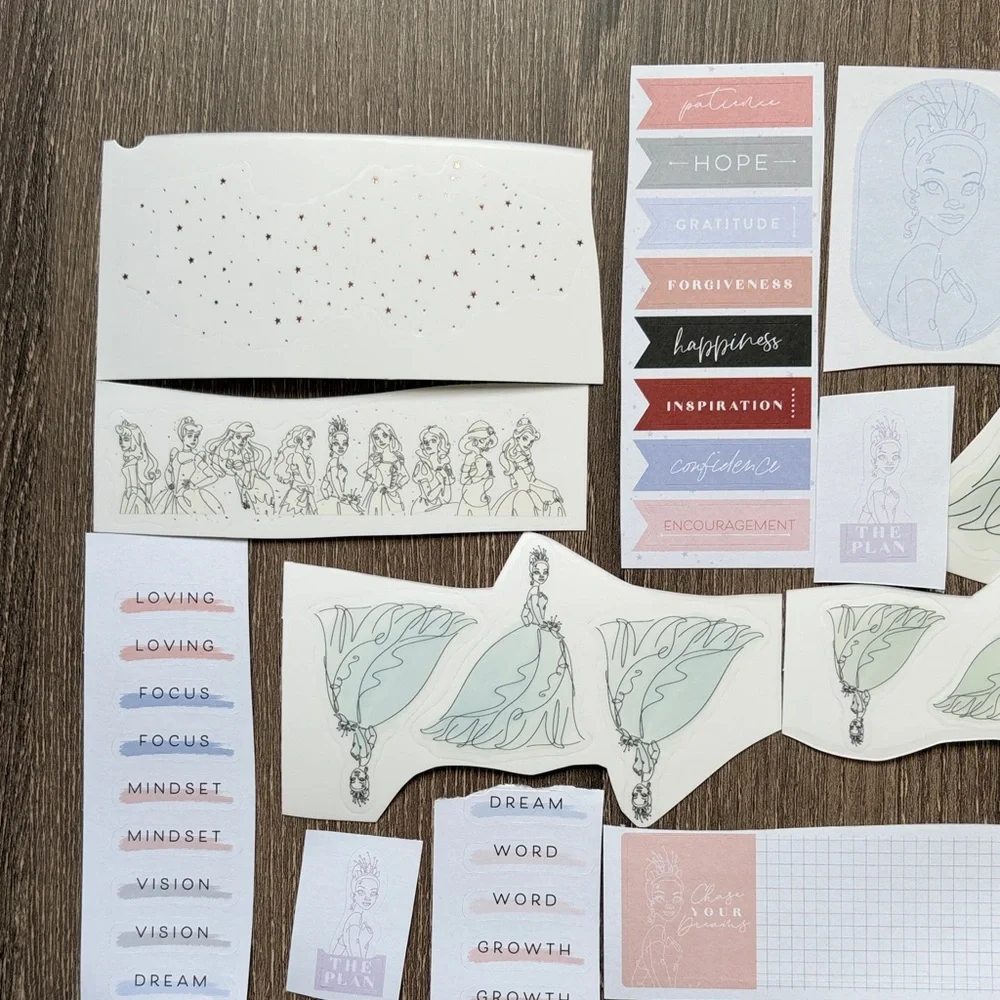 ❤️$5 Disney Tiana Not So Mystery Happy Planner Sticker Set